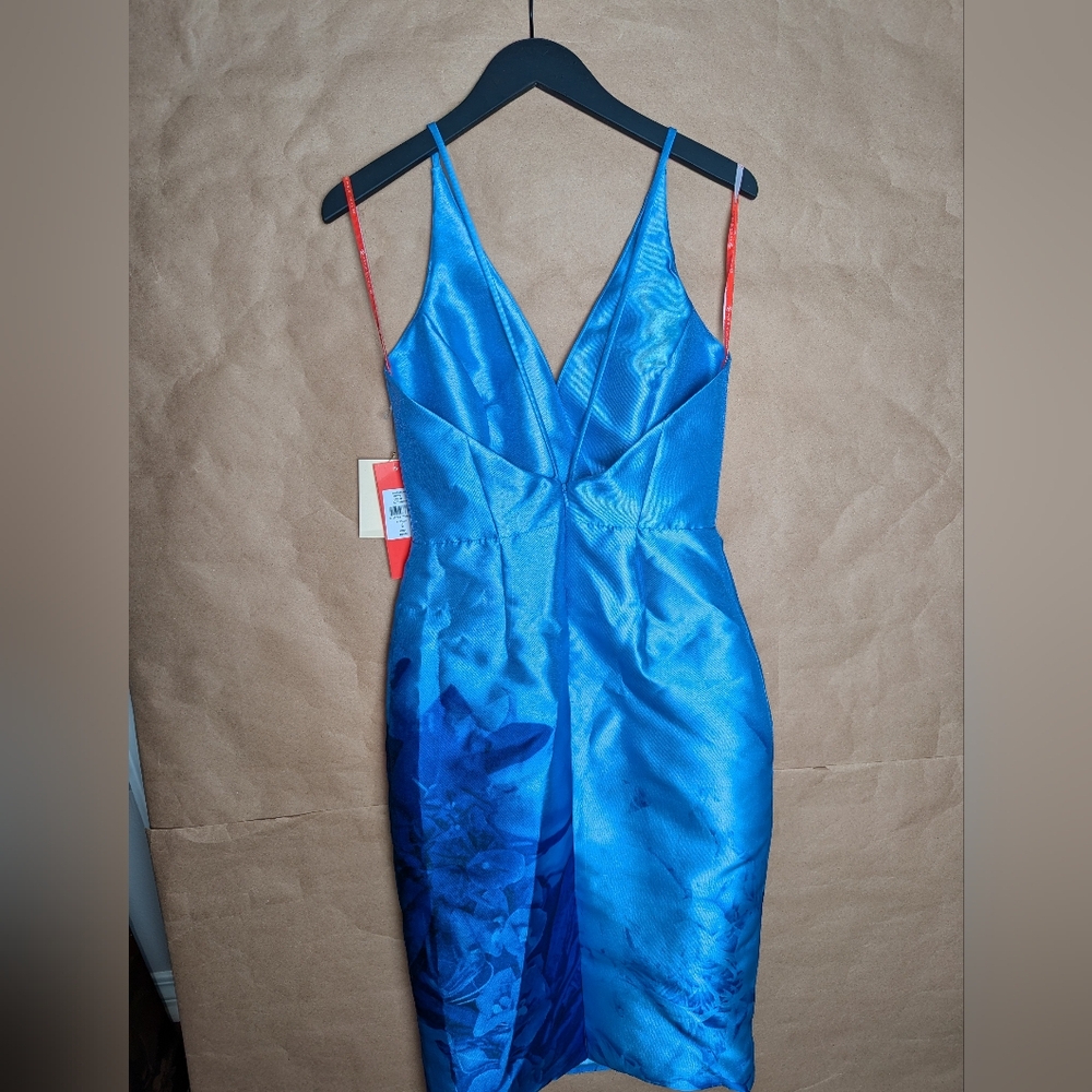 NWT ML Monique Lhuillier Mikado Sheath Dress - Picture 6 of 8